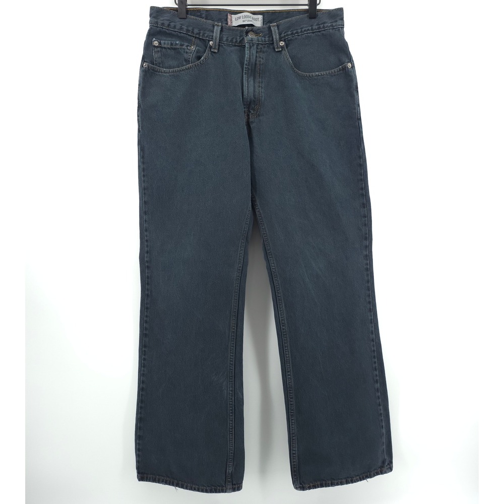 Levi's 567 Mens Low Loose Boot Jeans 32x32 Dark Wash Y2K Baggy Grunge Skate Fit